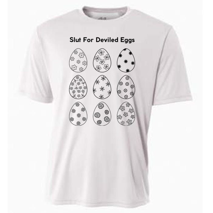 Slut For Deviled Eggs Cooling Performance Crew T-Shirt