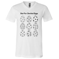 Slut For Deviled Eggs V-Neck T-Shirt