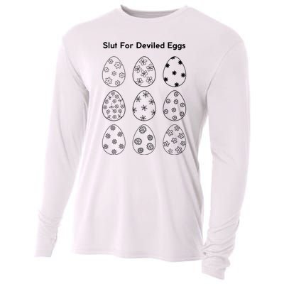 Slut For Deviled Eggs Cooling Performance Long Sleeve Crew