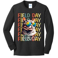 School Field Day Vibes Summer 2024 Cat Teachers Kids Long Sleeve Shirt