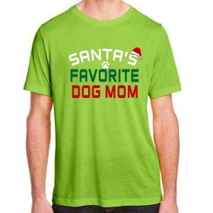 SantaS Favorite Dog Mom Christmas Funny Pets Gift Adult ChromaSoft Performance T-Shirt