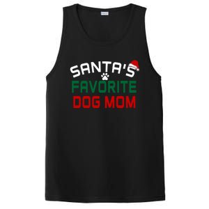 SantaS Favorite Dog Mom Christmas Funny Pets Gift PosiCharge Competitor Tank