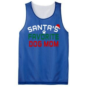 SantaS Favorite Dog Mom Christmas Funny Pets Gift Mesh Reversible Basketball Jersey Tank