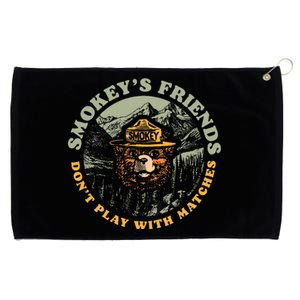 Smokeys Friends Dont Play With Matches Retro Grommeted Golf Towel