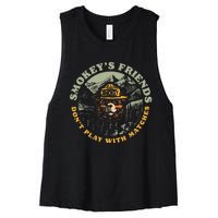 Smokeys Friends Dont Play With Matches Women's Racerback Cropped Tank