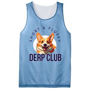 Short & Fluffy Derp Club For Corgis Mesh Reversible Basketball Jersey Tank