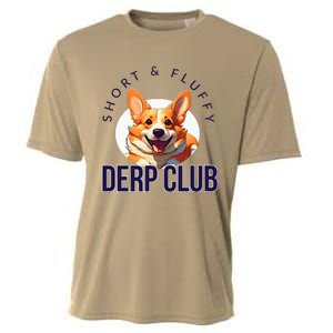 Short & Fluffy Derp Club For Corgis Cooling Performance Crew T-Shirt