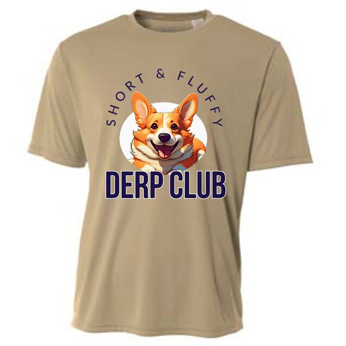 Short & Fluffy Derp Club For Corgis Cooling Performance Crew T-Shirt