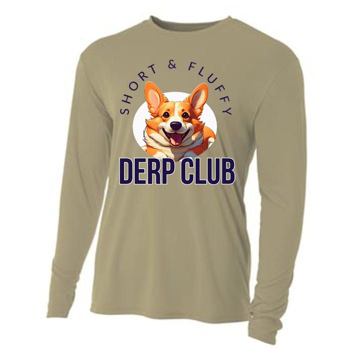 Short & Fluffy Derp Club For Corgis Cooling Performance Long Sleeve Crew