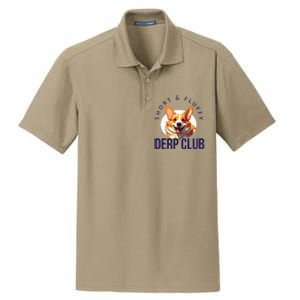 Short & Fluffy Derp Club For Corgis Dry Zone Grid Polo