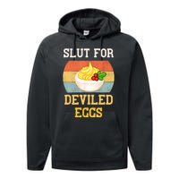 Slut For Deviled Eggs Performance Fleece Hoodie