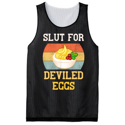 Slut For Deviled Eggs Mesh Reversible Basketball Jersey Tank