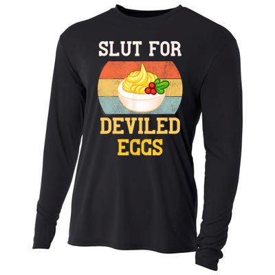 Slut For Deviled Eggs Cooling Performance Long Sleeve Crew