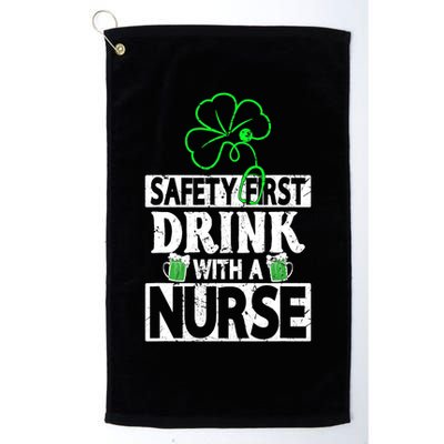Safety First Drink With A Nurse Vintage Golf Towel