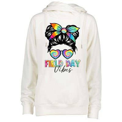 School Field Day Fun Tie Dye Field Day 2023 Womens Funnel Neck Pullover Hood