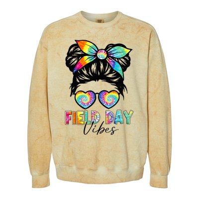 School Field Day Fun Tie Dye Field Day 2023 Colorblast Crewneck Sweatshirt