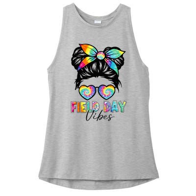 School Field Day Fun Tie Dye Field Day 2023 Ladies PosiCharge Tri-Blend Wicking Tank