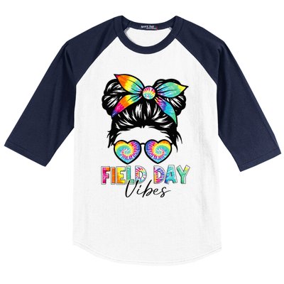 School Field Day Fun Tie Dye Field Day 2023 Baseball Sleeve Shirt