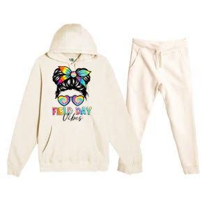 School Field Day Fun Tie Dye Field Day 2023 Premium Hooded Sweatsuit Set