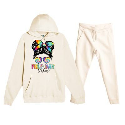 School Field Day Fun Tie Dye Field Day 2023 Premium Hooded Sweatsuit Set