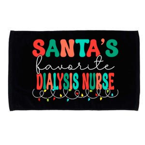 Santas Favorite Dialysis Nurse Christmas Nephrology Nurse Gift Microfiber Hand Towel