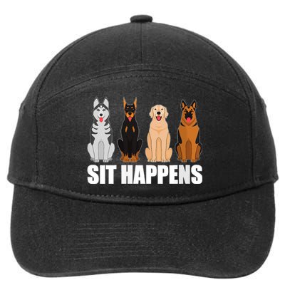 S Funny Dog Training Art For Dog Lover Puppy Pet V Neck 7-Panel Snapback Hat