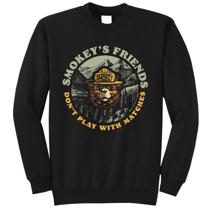 Smokeys Friends Dont Play With Matches Retro Sweatshirt