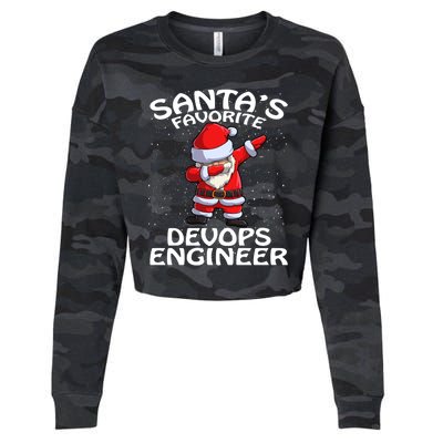 SantaS Favorite Devops Engineer Christmas Gift Cropped Pullover Crew