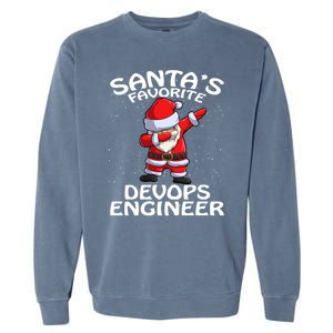 SantaS Favorite Devops Engineer Christmas Gift Garment-Dyed Sweatshirt