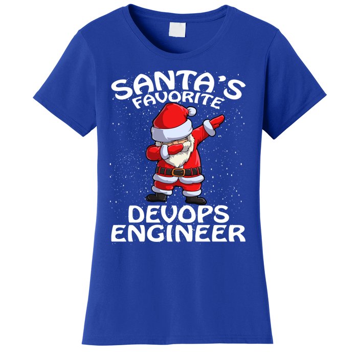 SantaS Favorite Devops Engineer Christmas Gift Women's T-Shirt