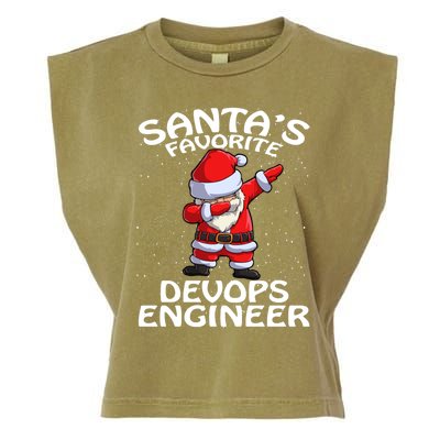 SantaS Favorite Devops Engineer Christmas Gift Garment-Dyed Women's Muscle Tee