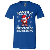 SantaS Favorite Director Of Engineering Christmas Gift V-Neck T-Shirt