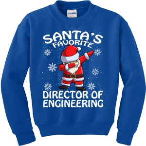 SantaS Favorite Director Of Engineering Christmas Gift Kids Sweatshirt