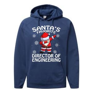 SantaS Favorite Director Of Engineering Christmas Gift Performance Fleece Hoodie