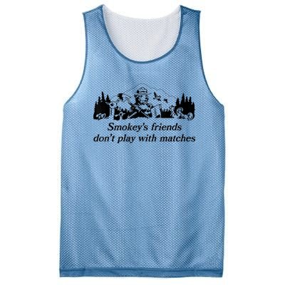 Smokey's Friends Don't Play With Matches Tee Mesh Reversible Basketball Jersey Tank