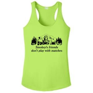 Smokey's Friends Don't Play With Matches Tee Ladies PosiCharge Competitor Racerback Tank