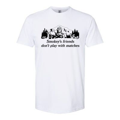 Smokey's Friends Don't Play With Matches Tee Softstyle® CVC T-Shirt