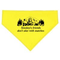 Smokey's Friends Don't Play With Matches Tee USA-Made Doggie Bandana