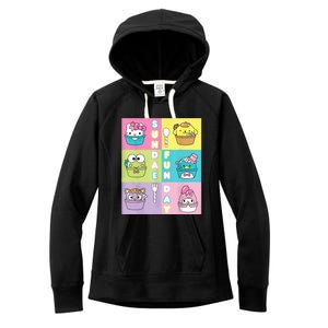 Sundae Fun Day Ft. Sanrio Characters Ice Cream Dessert Women's Fleece Hoodie