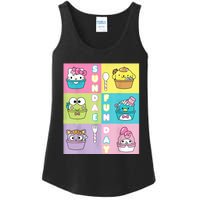 Sundae Fun Day Ft. Sanrio Characters Ice Cream Dessert Ladies Essential Tank