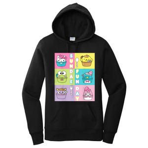 Sundae Fun Day Ft. Sanrio Characters Ice Cream Dessert Women's Pullover Hoodie