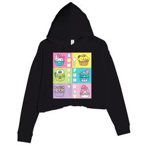 Sundae Fun Day Ft. Sanrio Characters Ice Cream Dessert Crop Fleece Hoodie