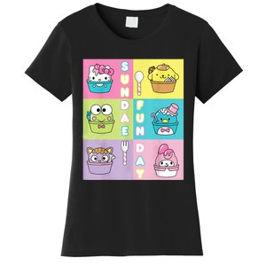 Sundae Fun Day Ft. Sanrio Characters Ice Cream Dessert Women's T-Shirt