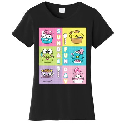 Sundae Fun Day Ft. Sanrio Characters Ice Cream Dessert Women's T-Shirt