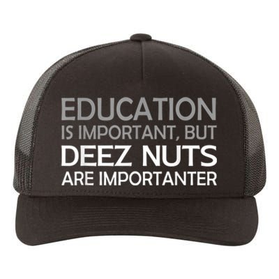 Sarcastic Funny Deez Nuts Yupoong Adult 5-Panel Trucker Hat