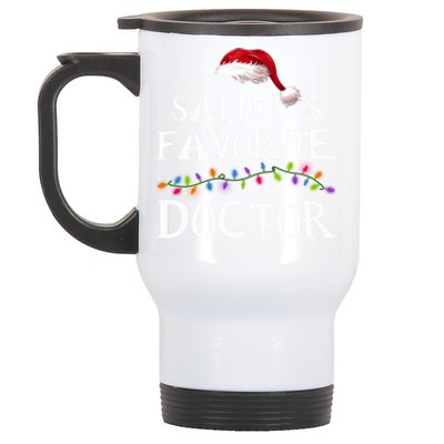 SantaS Favorite Doctor Family Matching Christmas Sweater Gift Stainless Steel Travel Mug