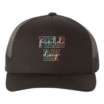 School Field Day Happy Field Day  Teacher Life Summer Yupoong Adult 5-Panel Trucker Hat