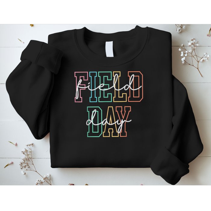 School Field Day Happy Field Day  Teacher Life Summer Sweatshirt