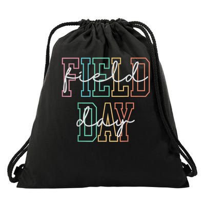 School Field Day Happy Field Day  Teacher Life Summer Drawstring Bag