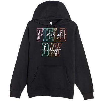 School Field Day Happy Field Day  Teacher Life Summer Premium Pullover Hoodie